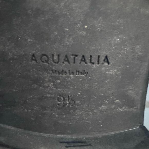 Aquatalia Women’s Lene Weatherproof Taupe Suede Combat Boots Size 9.5 Lug Soles - Picture 9 of 9